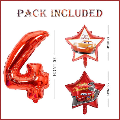 McQueen Foil Balloons Set 8 Pcs