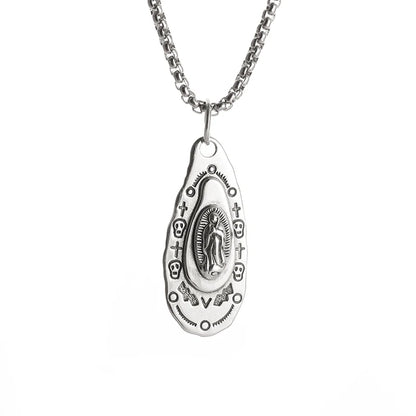 Virgin Mary medal pendant