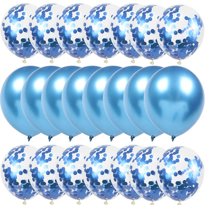 10/20PCS Star Confetti Latex Balloons