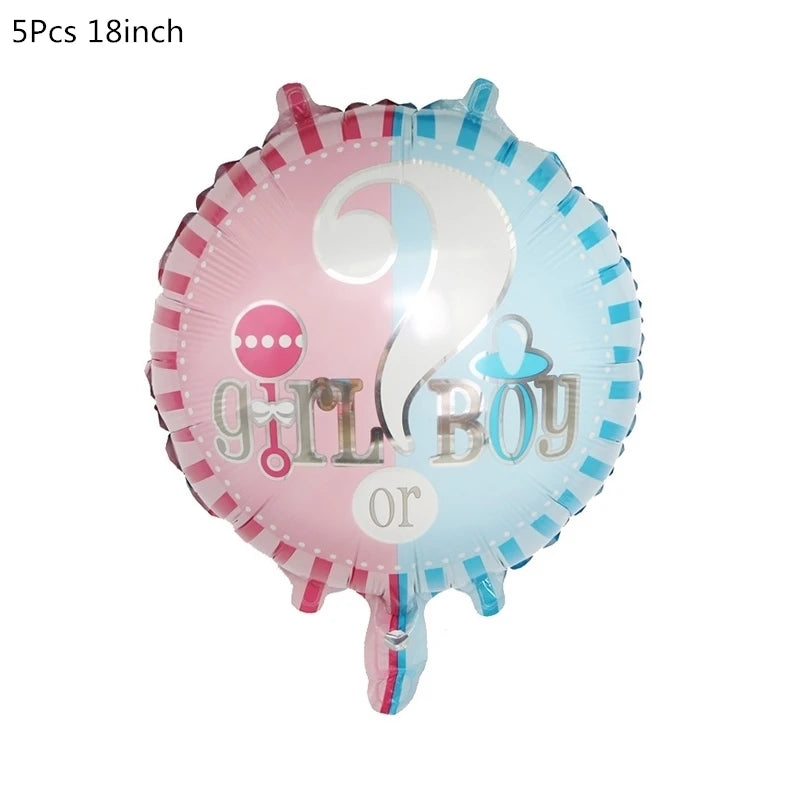 Disposable tableware set for Gender Reveal party