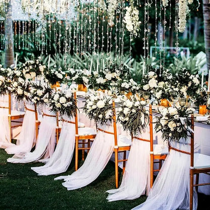 Crystal wedding tulle fabric  5/10M