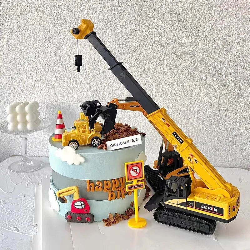 Engineering-vehicles for cake decoration