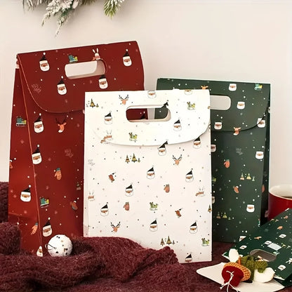 6/12pcs Festive Christmas Bags