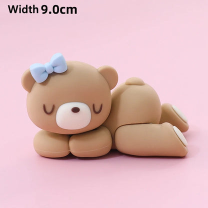 Pink Bbue Bear cake decorating