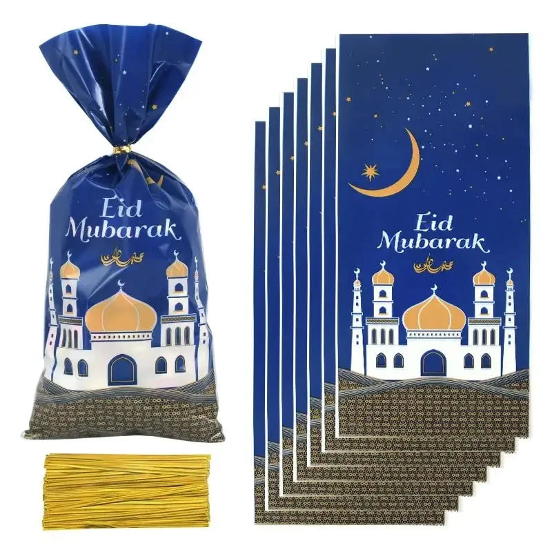 Eid Mubarak Candy Bags 10/25/50pcs