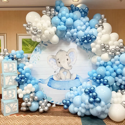 Light blue balloons arch kit