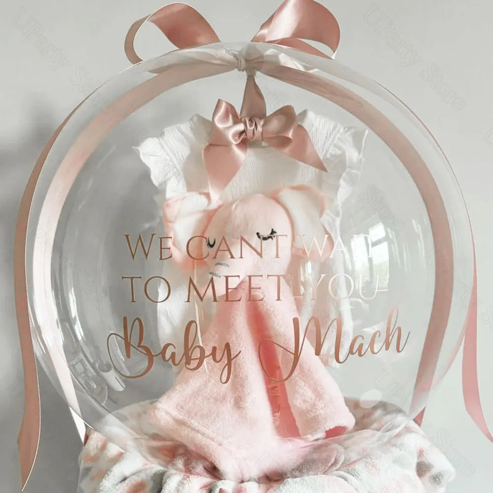 Baby Shower custom stickers for balloons
