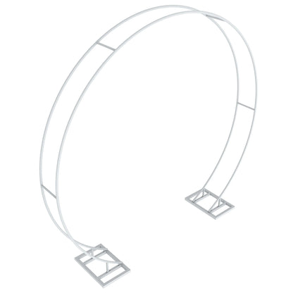 Large dubbel round metal backdrop stand archway