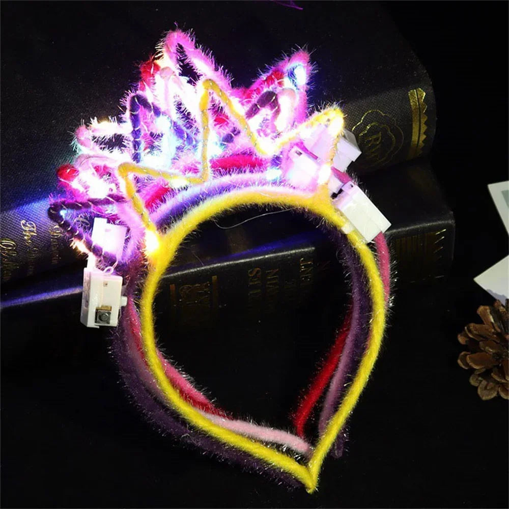 LED Light-up Bow Headba 5/1pcs