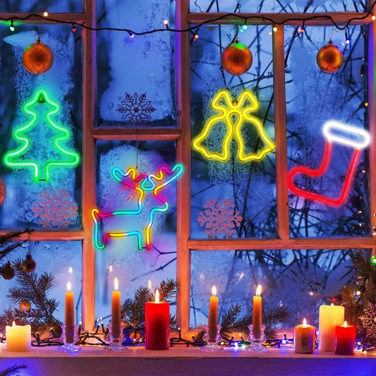 1pc Christmas Neon Light Decor