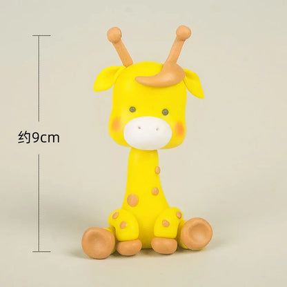 Forest animal cake decoration