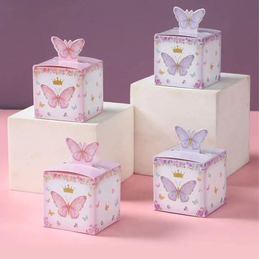 Candy gift box Butterfly for Baby Shower decorations  12/24pcs