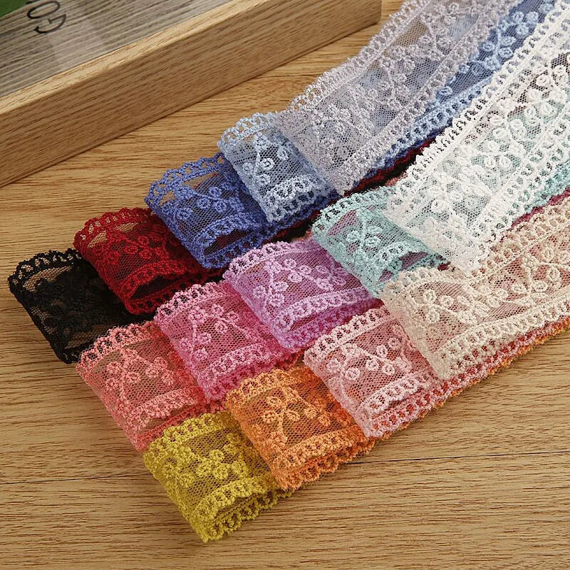 Embroidery lace ribbon 2Yard/Lot 35mm