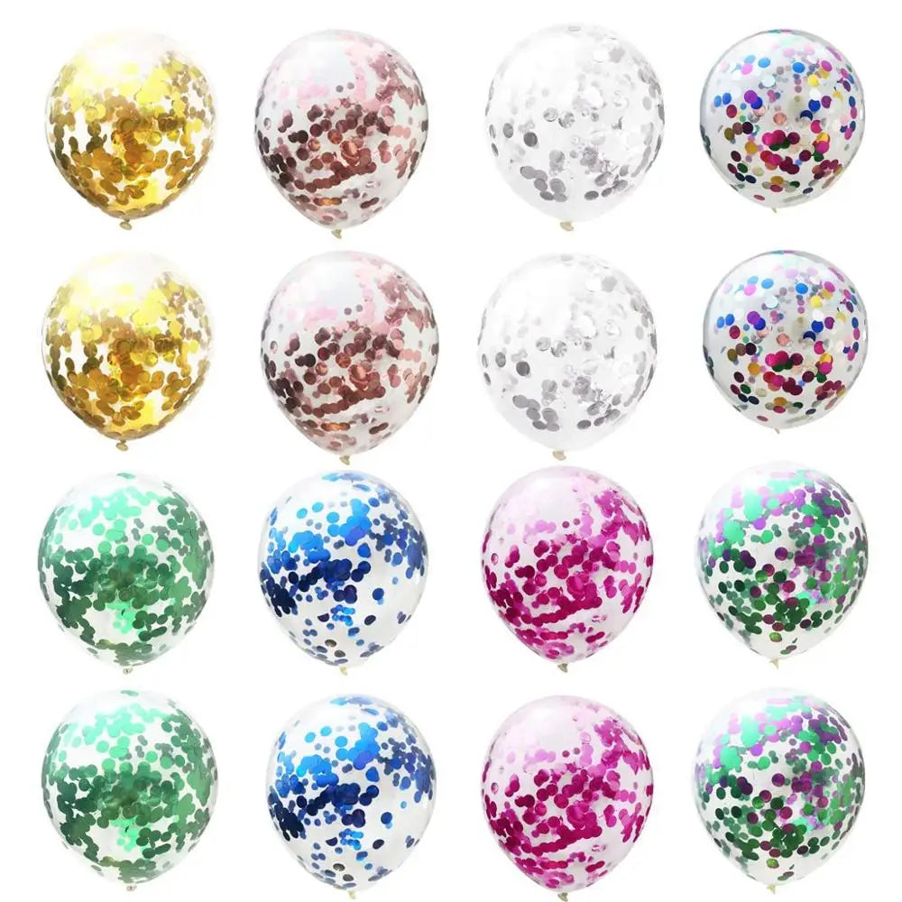 10/20PCS Star Confetti Latex Balloons