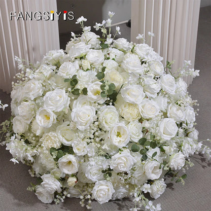 Tabel silk flowers for wedding decoration