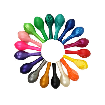 Shiny Pearl Balloons – Pink, Blue & White (5/10/12in)