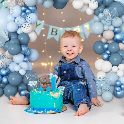 Dusty Blue Balloons 116Pcs
