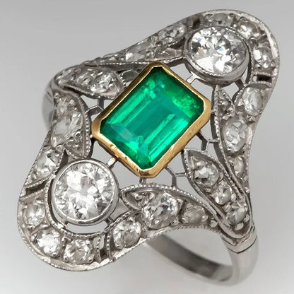 Zaitina green Zirconia crystal ring
