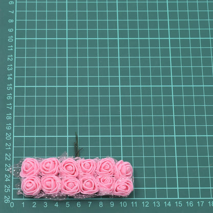 Red mini Lace Pe Rose 144pcs/2cm flowers