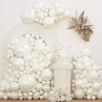 Pearl white,balloon arch Kit