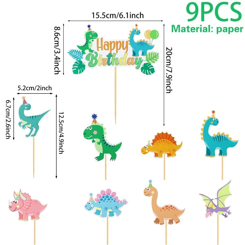 Dinosaur disposable tablecloth party decoration