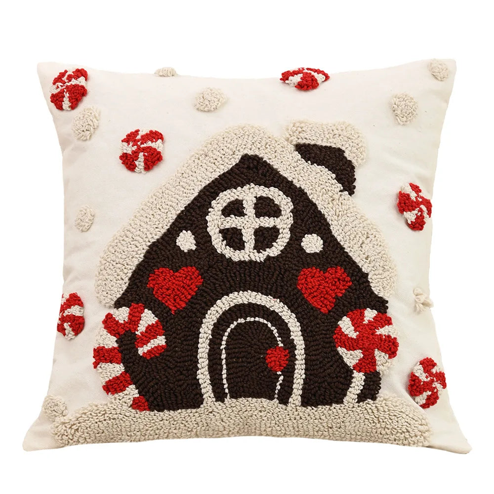 Sorino Christmas Cartoon Tufted Pillowcase