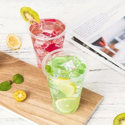 50/100PCS Clear Disposable Plastic Cups