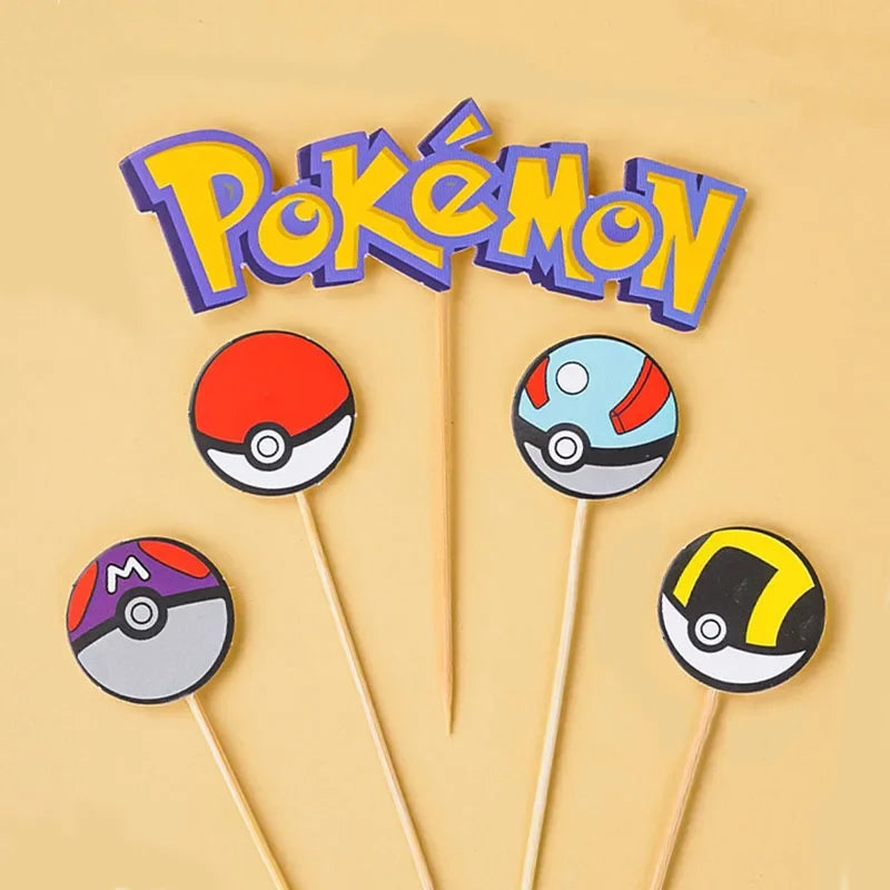 Pokemon figure cake decoration13Pcs/se