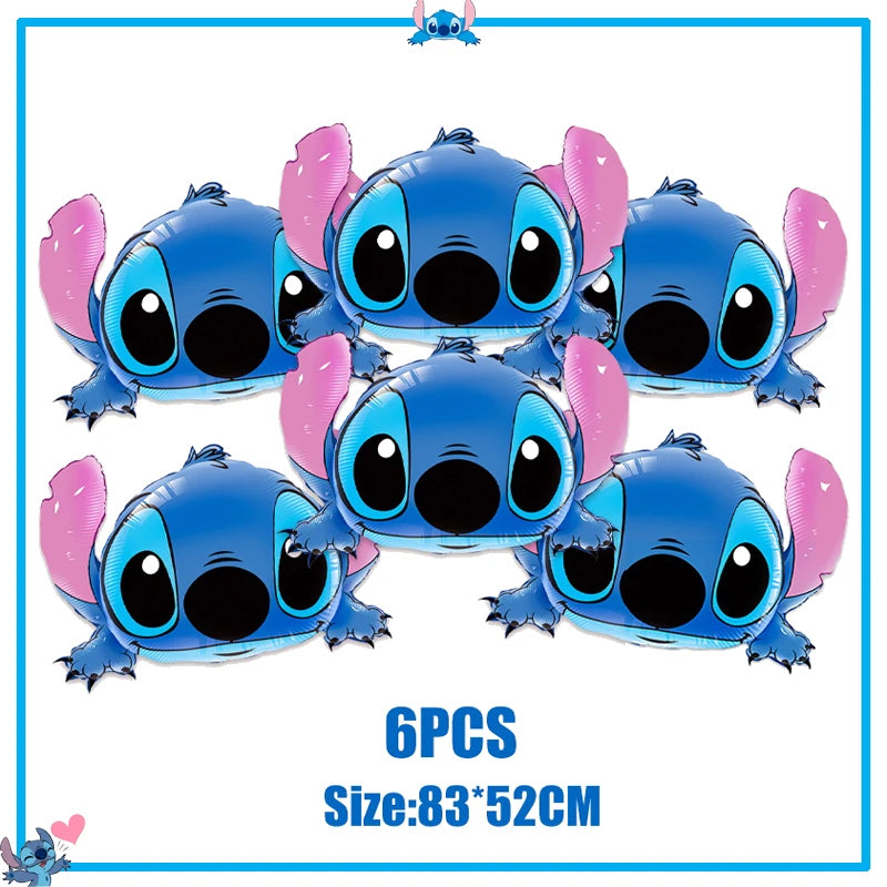 Disney Stitch Birthday Party Decoration Supplies New Lilo Stitch Balloon Baby Shower Aloha Paper Cups Plates Napkins Tablecloth
