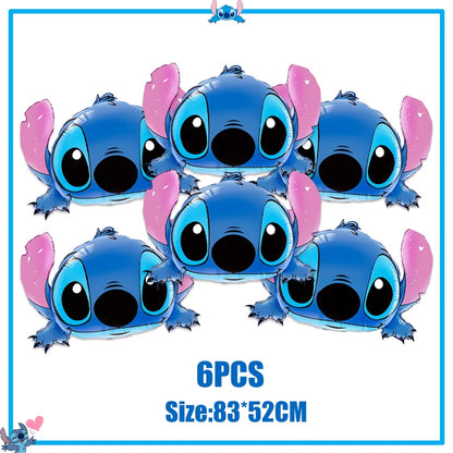 Disney Stitch Birthday Party Decoration Supplies New Lilo Stitch Balloon Baby Shower Aloha Paper Cups Plates Napkins Tablecloth