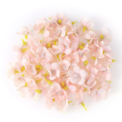 Mini flowers heads Silk for decoration and accessories 50PCs