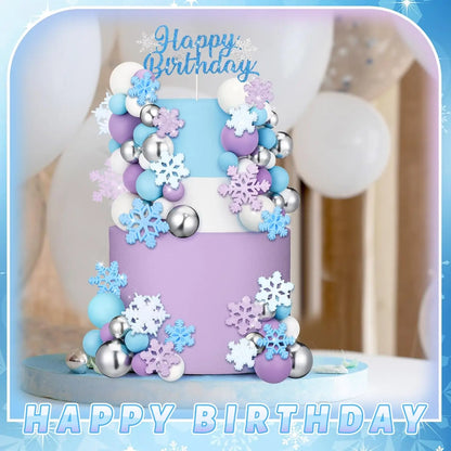 Snowflake cake decoration