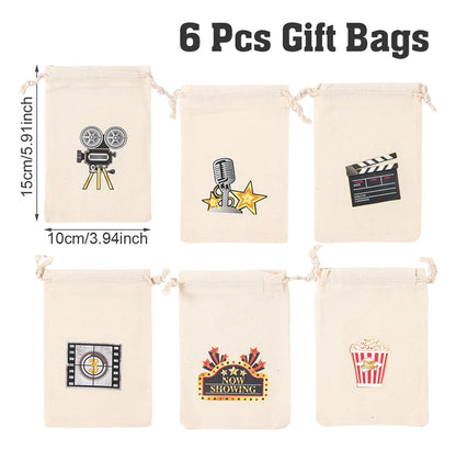 Animal character Gift Bags for Party 6pcs