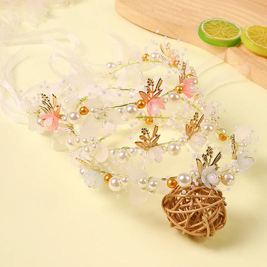 Flower garland headband 1/3Pcs ,
