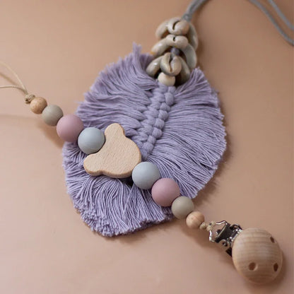 Custom name pacifier bead Silicone and Wooden dummy