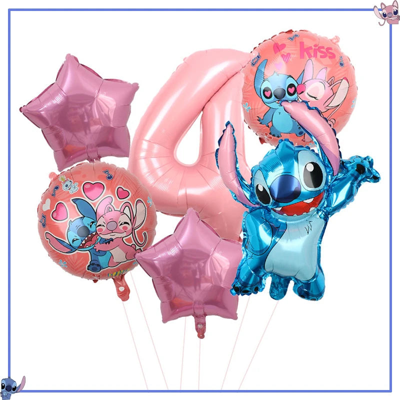 Disney Stitch Birthday Party Decoration Supplies New Lilo Stitch Balloon Baby Shower Aloha Paper Cups Plates Napkins Tablecloth