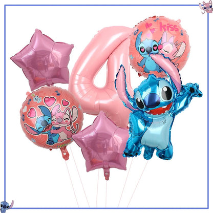 Disney Stitch Birthday Party Decoration Supplies New Lilo Stitch Balloon Baby Shower Aloha Paper Cups Plates Napkins Tablecloth