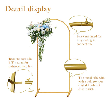 Gold arch backdrop stand, Set of 3