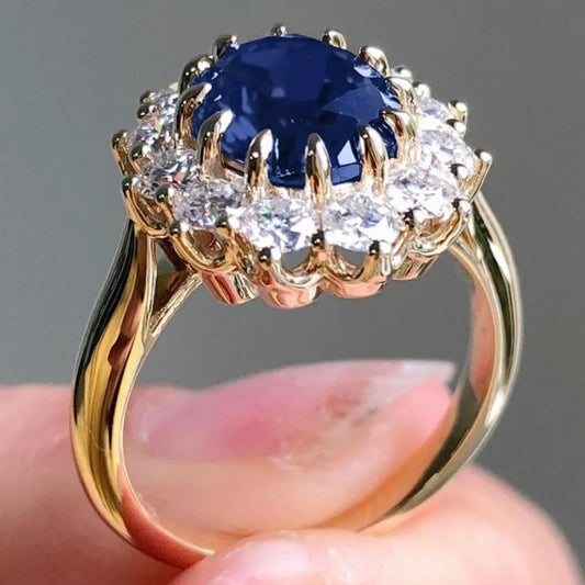 Charm blue stone  rings