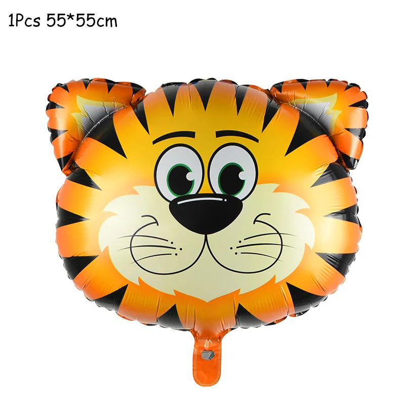 Jungle party green latex balloons