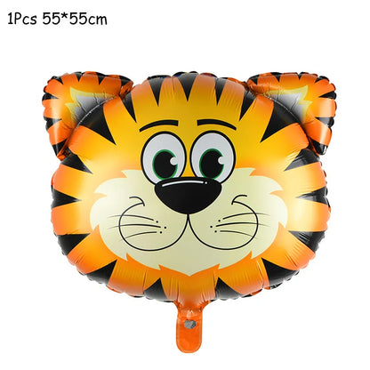 Jungle party green latex balloons