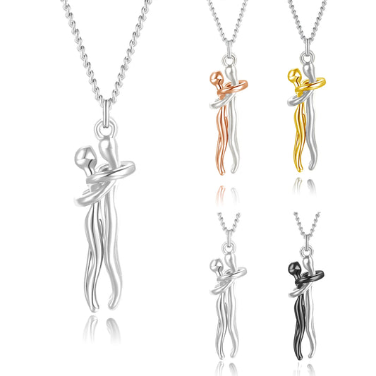 Hugging chain for lovers necklace
