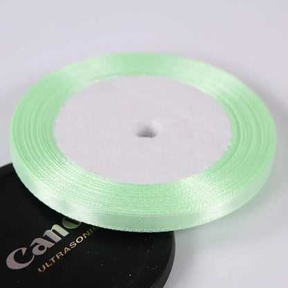 Silk Satin ribbons 22 meters/roll 6mm