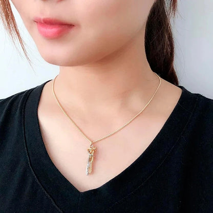 Hugging chain for lovers necklace