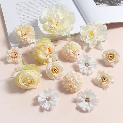 Mixed Rose silk fake flowers for decoration