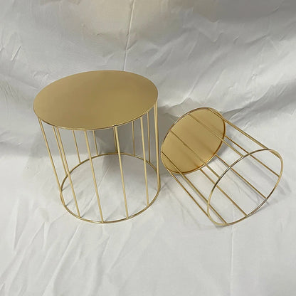 Gold floating cake stand for cake separator high quality