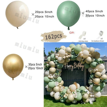 Jungle Safari Green Balloon Arch Kit