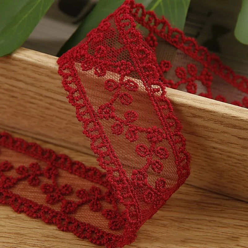 Embroidery lace ribbon 2Yard/Lot 35mm