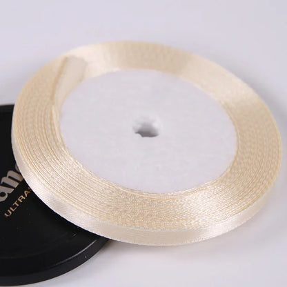 Silk Satin ribbons 22 meters/roll 6mm