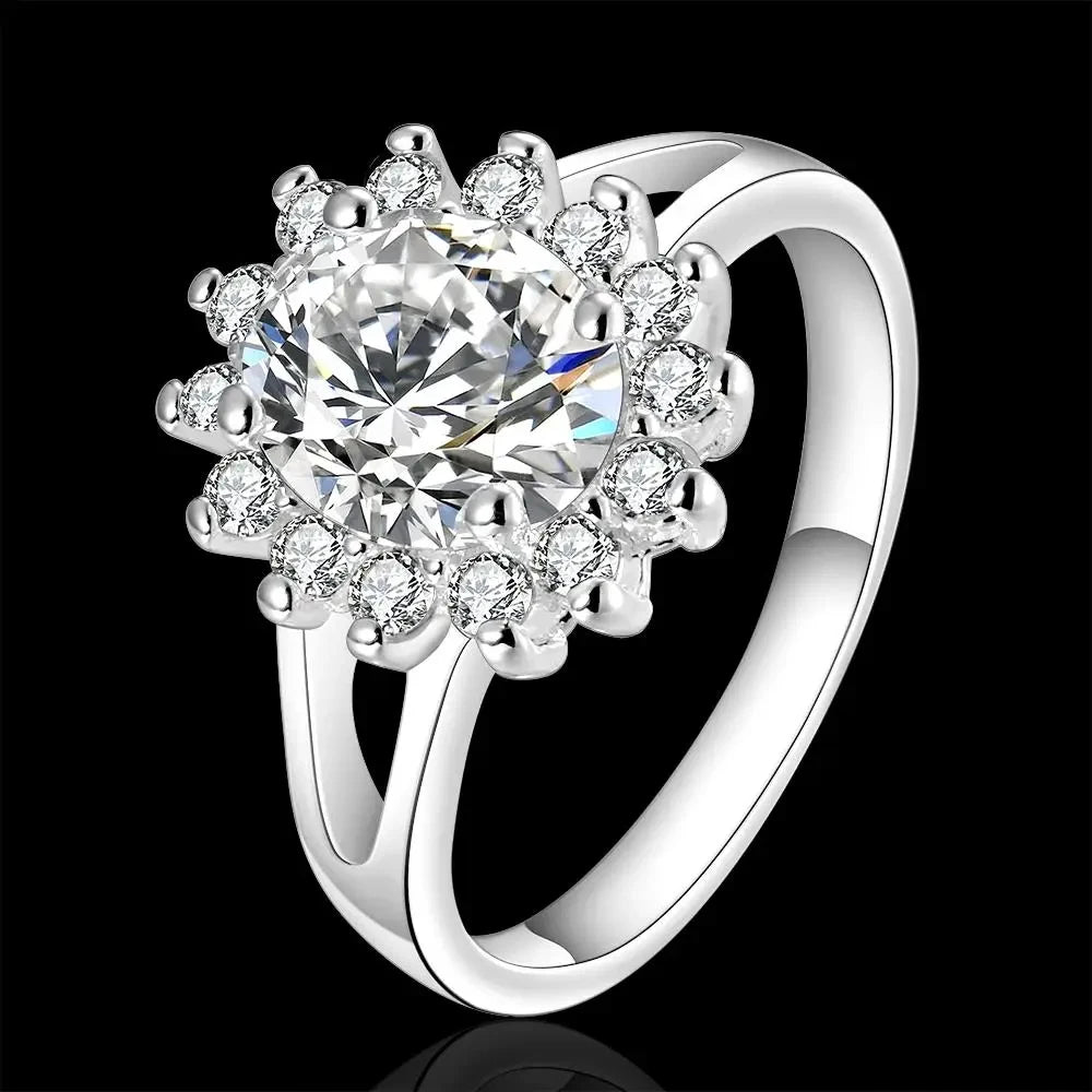 Sourina ring crystal flower